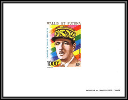 2488 Wallis Et Futuna PA N°169 10 éme Anniversaire Naissance Du Général De GAULLE Epreuve Deluxe De Luxe Proof 1990 - Imperforates, Proofs & Errors