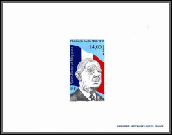 2202/ Saint-Pierre Et Miquelon PA N°625 25ème Anniversaire De La Mort Du Général De Gaulle 1995 Proof Bloc Gommé ** Mnh - Imperforates, Proofs & Errors