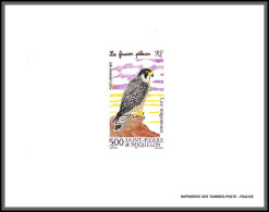 2194/ Saint-Pierre Et Miquelon PA N°76 Faucon Pélerin Falcon Oiseaux (birds) Proof Bloc Gommé ** Mnh 1996 - Imperforates, Proofs & Errors