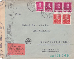 ROMANIA COVER CENSORED 1942 POSTE AERIENNE  TO GERMANY - Lettres & Documents