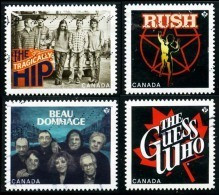 Canada (Scott No.2656-59 - Groupes Canadiens / The Guess Who / Canadian Bands) (o) Adhesif (4) - Usados