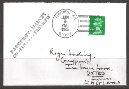 1986 Paquebot Cover, British Stamp Used In Haines, Alaska (Jun 9) - Lettres & Documents