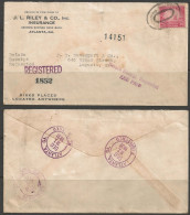 1931 Registered With 20 Cents Golden Gate, Atlanta (Dec 21) To Augusta (Dec.21) - Covers & Documents