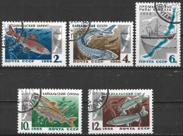 Russia 1966. Scott #3240-4 (U) Fish Resources Of Lake Baikal (Complete Set) - Usados