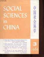 Social Sciences In China N°3 September 1984 - Forum On Marx's Theory Of The Determination Of Value - Social Needs And Va - Linguistica