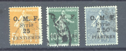 Syrie  :  Yv  85-87  (o) - Used Stamps