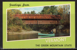 Greetings From Vermont, The Green Mountain State, Unused - Saluti Da.../ Gruss Aus...