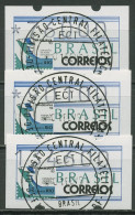 Brasilien 1993 Automatenmarken Satz 76000/90100/134600 ATM 5 S8 Gestempelt - Affrancature Meccaniche/Frama