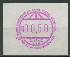 Brasilien 1979 Automatenmarke Weltkugel ATM 1 Postfrisch - Franking Labels