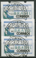 Brasilien 1993 Automatenmarken Satz 40800/48400/72200 ATM 5 S6 Gestempelt - Affrancature Meccaniche/Frama