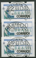 Brasilien 1993 Automatenmarken Satz 22000/26100/39000 ATM 5 S4 Gestempelt - Affrancature Meccaniche/Frama