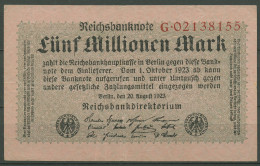 Dt. Reich 5 Millionen Mark 1923, DEU-117a Serie G, Gebraucht (K1239) - 5 Miljoen Mark