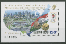 Ungarn 1996 Olympia Sommerspiele Atlanta Medaillen Block 236 Postfrisch (C92685) - Blocks & Sheetlets