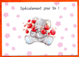 Carte Elliot And Buttons Elephant Fleurs  Spécialement Pour Toi ! - Elliot