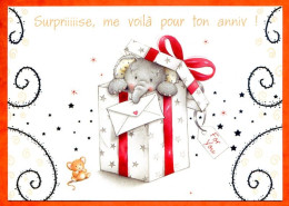 Carte Elliot And Buttons Elephant Souris Surprise Me Voila Pour Ton Anniversaire ! Cadeau - Elliot