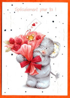 Carte Elliot And Buttons Elephant Souris Spécialement Pour Toi ! Fleurs - Elliot