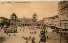 CPA BRUXELLES - GARE DU NORD ET PALACE HOTEL - Spoorwegen, Stations