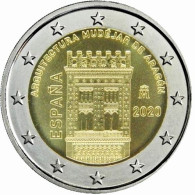 2 Euro Commemorative Espagne 2020 Architecture Mudéjare D'Aragon UNC - España