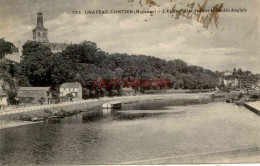 CPA CHATEAU GONTIER - L'EGLISE SAINT JEAN ET LE JARDIN ANGLAIS - Chateau Gontier