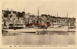 CPA DEAUVILLE - PORT DE PLAISANCE ET LES YACHTS - Deauville