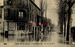 CPA COURBEVOIE - CRUE DE LA SEINE - EN BAS DU PONT - Courbevoie