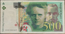 Billet De 500 Francs Pierre Et Marie CURIE 1994 FRANCE H021901657 - 500 F 1994-2000 ''Pierre Et Marie Curie''