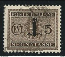 ● ITALIA - R.S.I. 1944 ֍ SEGNATASSE ● N.° 60 Usato ● Fil. S ● Cat. ? € ️● Lotto N. 962 ️● - Portomarken