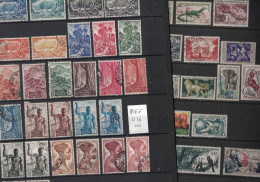 Afrique Equatoriale Française - AEF - Collection De 50 Timbres Oblitérés De 1947 à 1958 - Animaux, Fleurs - Gebruikt