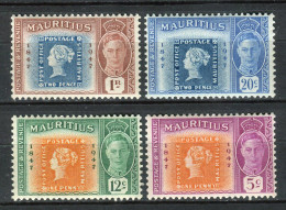 Mauricio 1948. Yvert 215-18 ** MNH. - Maurice (...-1967)