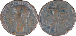 ROME - As - CLAUDE - 41 AD - Minerve Tenant Une Javeline Et Un Bouclier - 10.42 G. RIC.100 - 20-187 - The Julio-Claudians (27 BC To 69 AD)