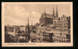 AK Görlitz, Neissepartie Der Altstadt Mit Peterskirche  - Goerlitz