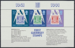 Guernsey, Michel Nr. 513-515 H-Blatt, Postfrisch / MNH - Guernesey