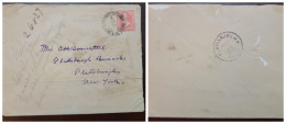 O) 1898 Circa, CUBA, SANTIAGO DE CUBA, US OCCUPATION, WASHINGTON 2c Red, CIRCULATED COVER TO NEW YORK - Kuba