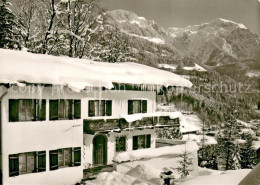 73762152 Berchtesgaden Gaestehaus Herkommer Cafe Restaurant Winterlandschaft Alp - Berchtesgaden