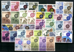 Europa Union (CEPT), Jahrgang 1967, 19 Länder, Postfrisch - Annate Complete