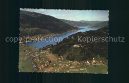 72334895 Ossiachersee Fliegeraufnahme Mit Ruine Landskron Ossiachersee - Autres & Non Classés