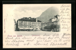 Cartolina Bozen, Der Johannesplatz  - Bolzano (Bozen)