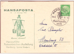 Germany HANSAPOST PicPC 1935 WATER Carry - Autres & Non Classés