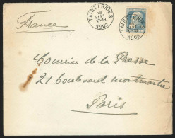 L Affr N°76 De TAINTIGNIES/1909 + Bulletin D'abonnement Du Courrier De La Presse à Paris - 1905 Thick Beard