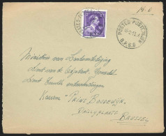 "Militaire"L. SM Affr N°693 BPS 9 /1953 Pour Bruxelles - Covers & Documents