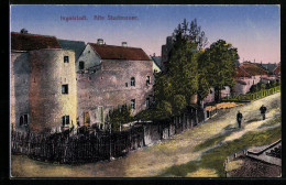 AK Ingolstadt, Blick Auf Die Alte Stadtmauer  - Ingolstadt