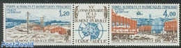 French Antarctic Territory 1976 Dumont DUrville Basis 2v+tab [:T:], Mint NH, Nature - Science - Transport - Penguins -.. - Nuevos