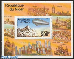 Niger 1976 Zeppelin S/s, Mint NH, Transport - Zeppelins - Zeppelins