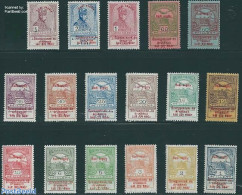 Hungary 1914 War Aid 17v, Unused (hinged), History - Nature - Kings & Queens (Royalty) - Birds - World War I - Unused Stamps