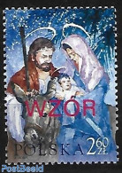 Poland 2003 1 V. With Overprint WZOR, Used Or CTO, Religion - Various - Christmas - Errors, Misprints, Plate Flaws - Oblitérés