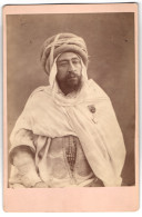 Photo Photographe Et Lieu Inconnus, Portrait De Caid Algier, Algerischer Scheich Avec Orden, Arabischer Scheich  - Famous People