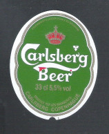 BIERETIKET - CARLSBERG  BEER -  33 CL (BE 849) - Beer