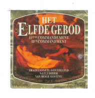 BRASSERIE DE DRIE HOEFIJERS - BREDA - HET ELFDE GEBOD  -  30  Cl  -   BIERETIKET  (2 Scans) (BE 886) - Bier