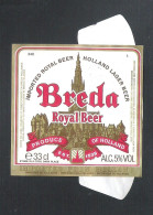 BREDA ROYAL BEER    -  33  CL    -  BIERETIKET  (2 Scans)  (BE 913) - Bier