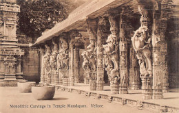 India - VELLORE - Monolithic Carvings In Temple Mundapam - Publ. Wiele & Klein  - Indien